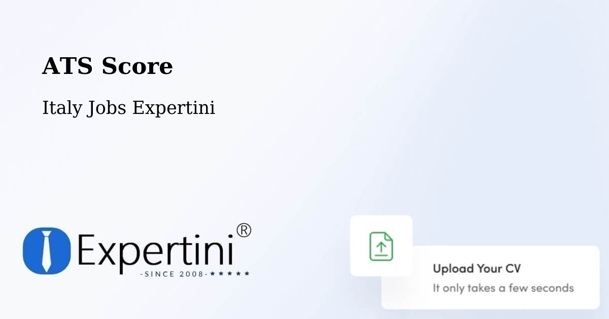 Resume ATS Score & Job Description Match Tool – Aosta - Italy Jobs Expertini