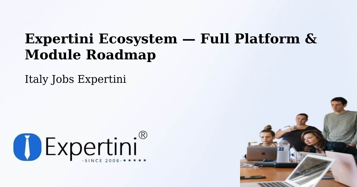 Expertini Ecosystem — Full Platform & Module Roadmap – Aosta