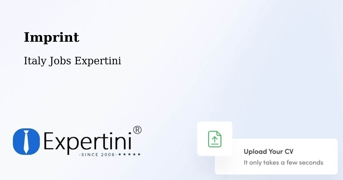 Imprint – Aosta - Italy Jobs Expertini