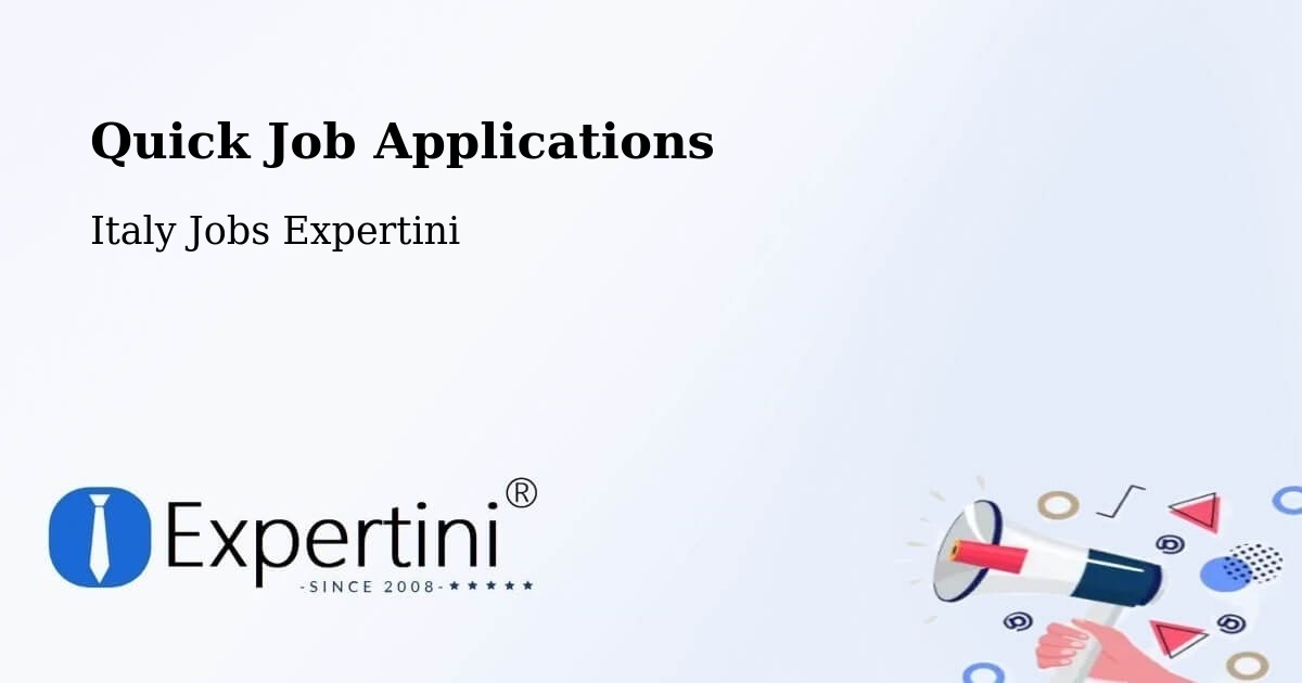Quick Apply Feature – Aosta - Italy Jobs Expertini